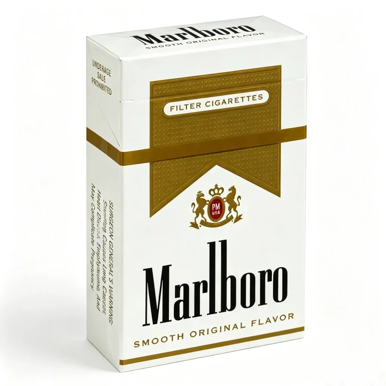 Marlboro Gold (Light) carton - angled packaging view
